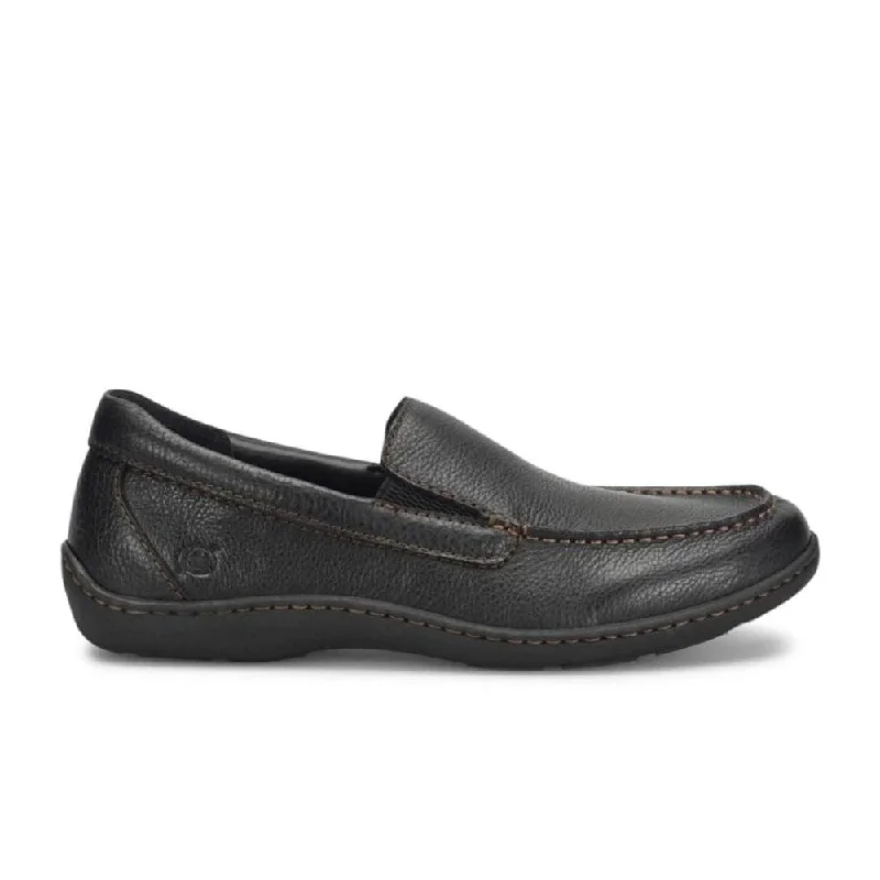 Men's loafers with a stretchy side panel for a better fitBorn Men's Brompton II - Black