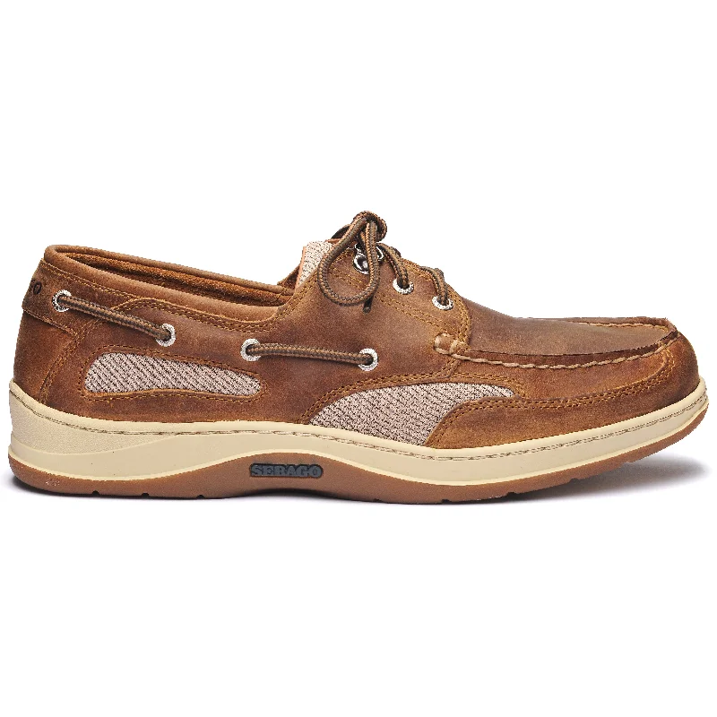 Men's boat shoes with a leather lacing systemClovehitch II Fgl Waxed - Brown Cinnamon