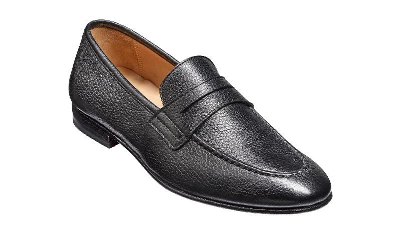 Men's loafers with a rubber sole for durabilityLedley - Black Deerskin