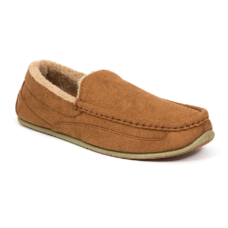 Men's slippers with a decorative pom - pom or tasselSpun Unisex in Chestnut