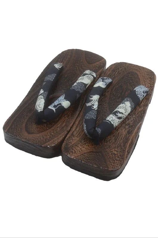 Men's leather sandals with an adjustable strapMen Geta : Extra large / XL-26