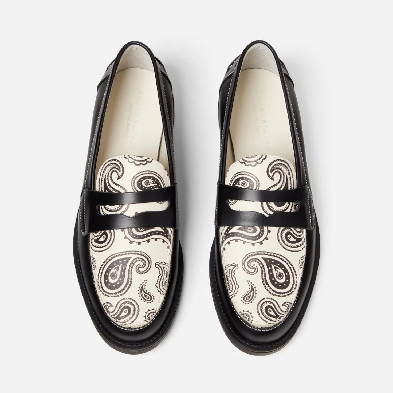 Men's loafers with a stretchy side panel for a better fitWilde Paisley Penny Loafer - Men's