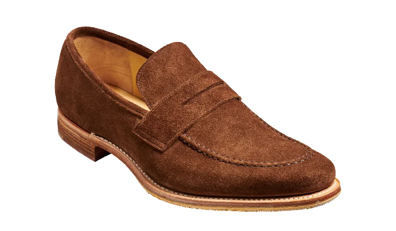 Men's loafers with a low - heeled designGates - Castagnia Suede