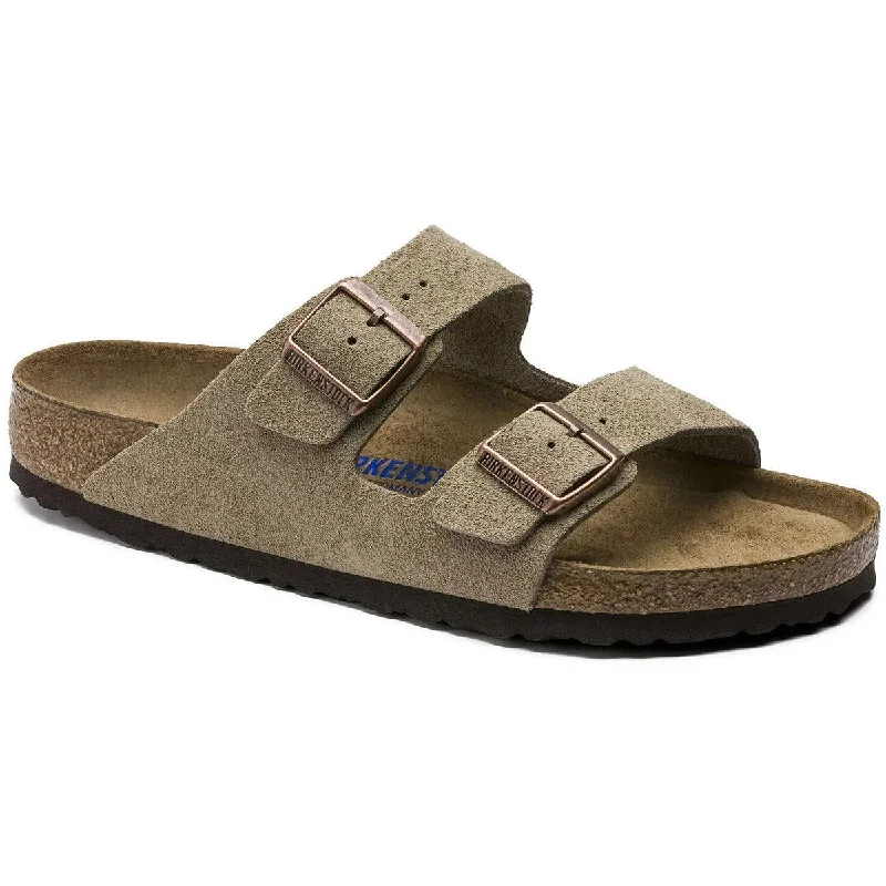 Men's sandals with a removable insole for cleaningArizona Soft Footbed Suede Leather - Regular