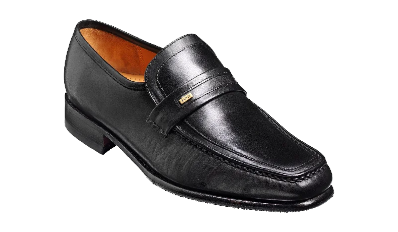 Men's loafers with a stretchy side panel for a better fitWesley - Black Calf