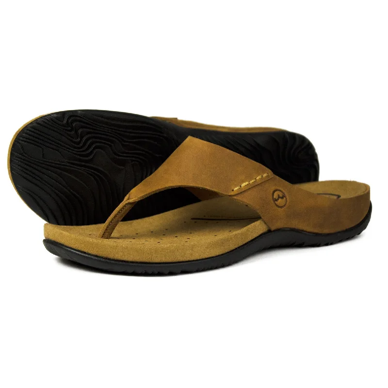 Men's sandals with a perforated leather upper for ventilationOrca Bay Bora Men's Sandals