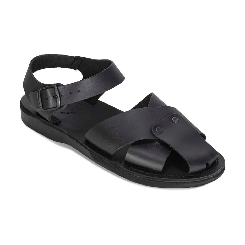 Men's sandals with a cushioned footbedKai - Leather Shielded Sandal | Black