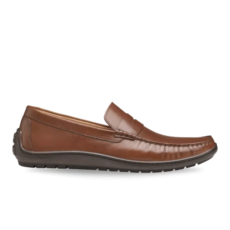 Slip - on men's loafers for easy wearJohnston & Murphy Men's Nichols Penny - Tan