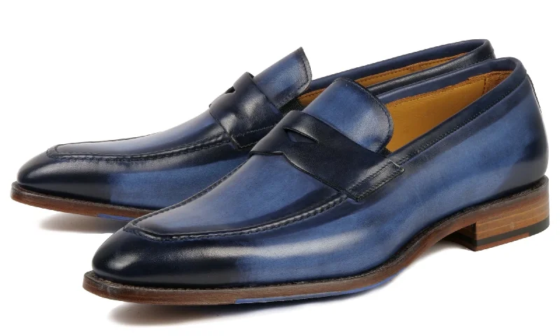 Men's loafers with a pointed toe for a stylish appearanceHampton Penny Loafer Blue