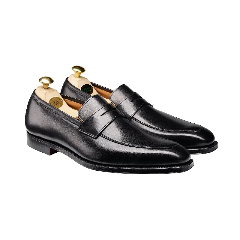 Men's loafers with a stretchy side panel for a better fitMerton Black Calf