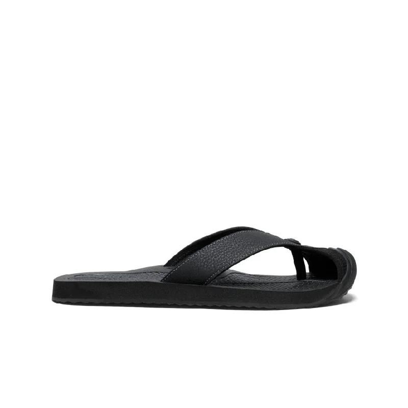 Men's sandals with a contrast stitching detailMen's Barbados Flip-Flop  |  Black/Steel Grey