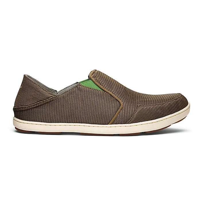 Men's loafers with a leather lining for comfortOlukai Men's Nohea Mesh - Mustang/Lime Peel