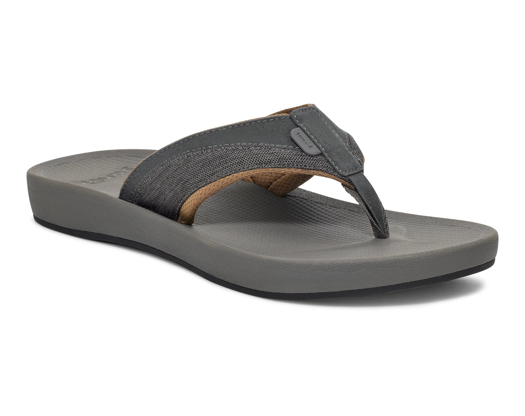 Men's sandals with a leather lining for comfortSanuk Mens Cosmic Seas Mesh Sandals - Dark Grey