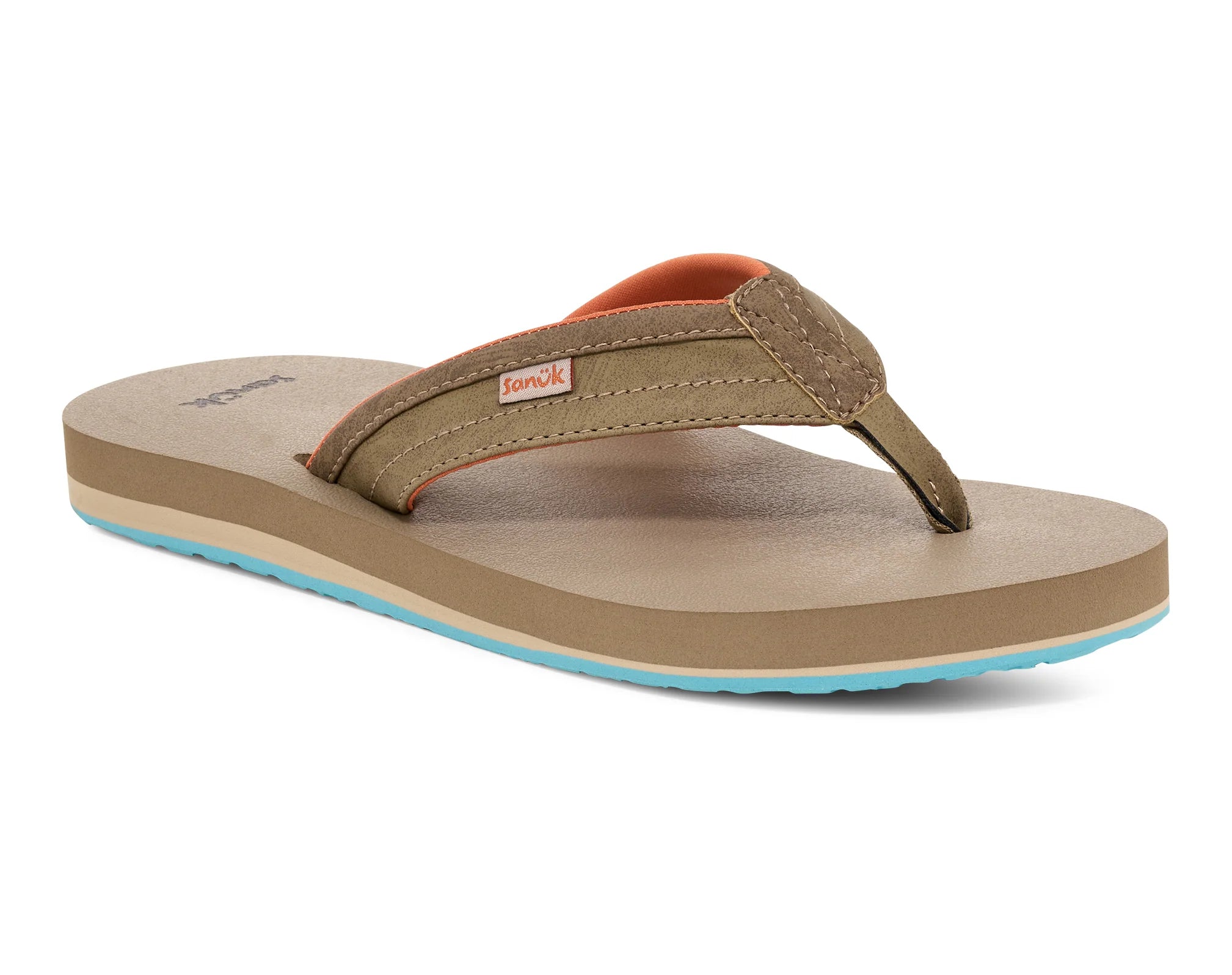 Men's sandals with a buckle closureSanuk Mens Ziggy Sandals - Tan Multi