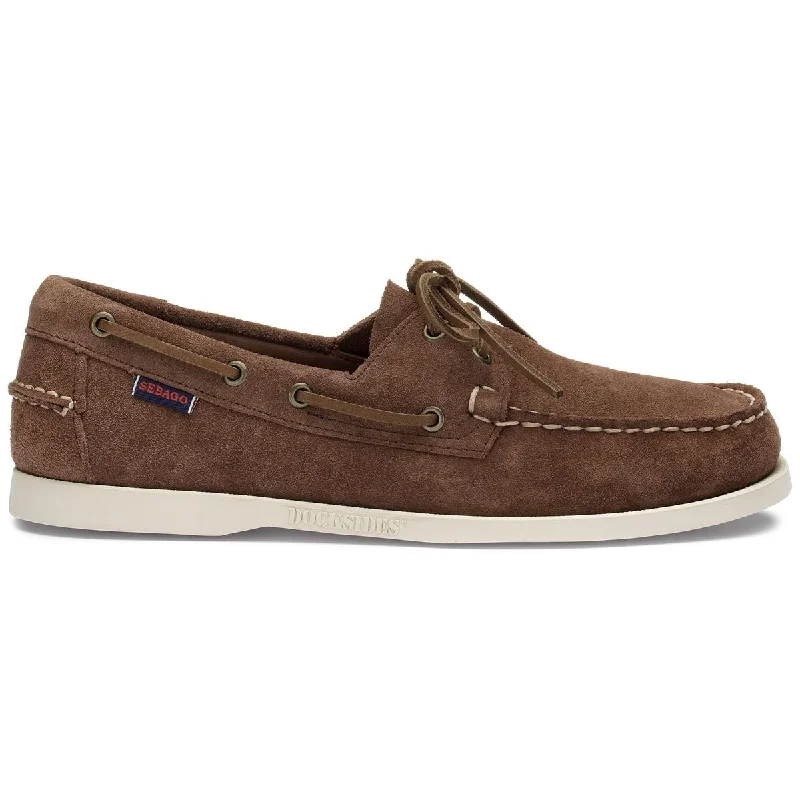 Breathable men's boat shoes for all - day wearPortland Roughout - Brown