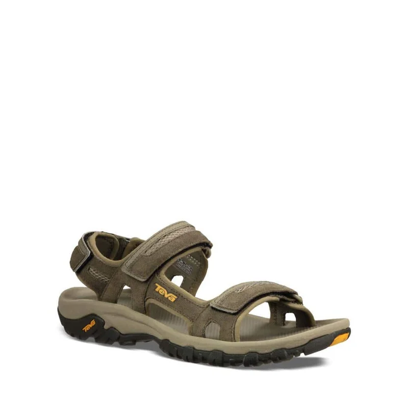 Men's leather sandals with an adjustable strapTeva Men's Hudson Sandal, Green