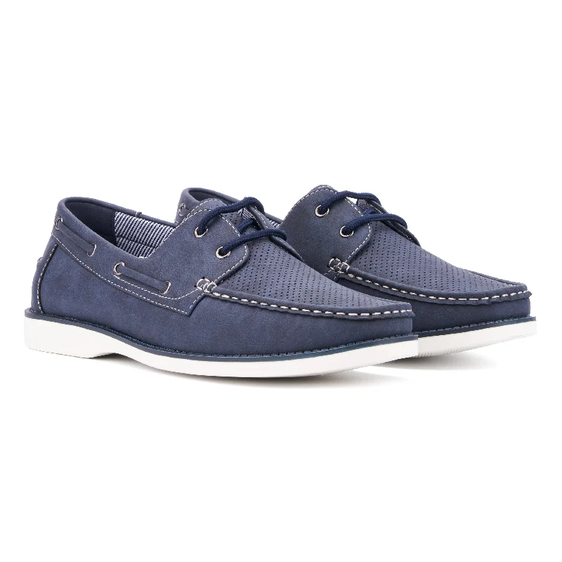 Men's loafers with a low - heeled designMen's Zahav Boat Shoe