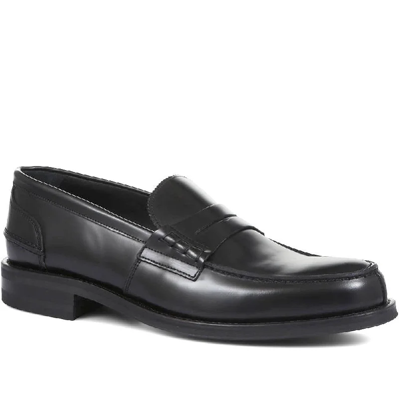 Men's loafers with a perforated leather upper for ventilationChorleywood Leather Penny Loafers - CHORLEYWOOD / 319 291