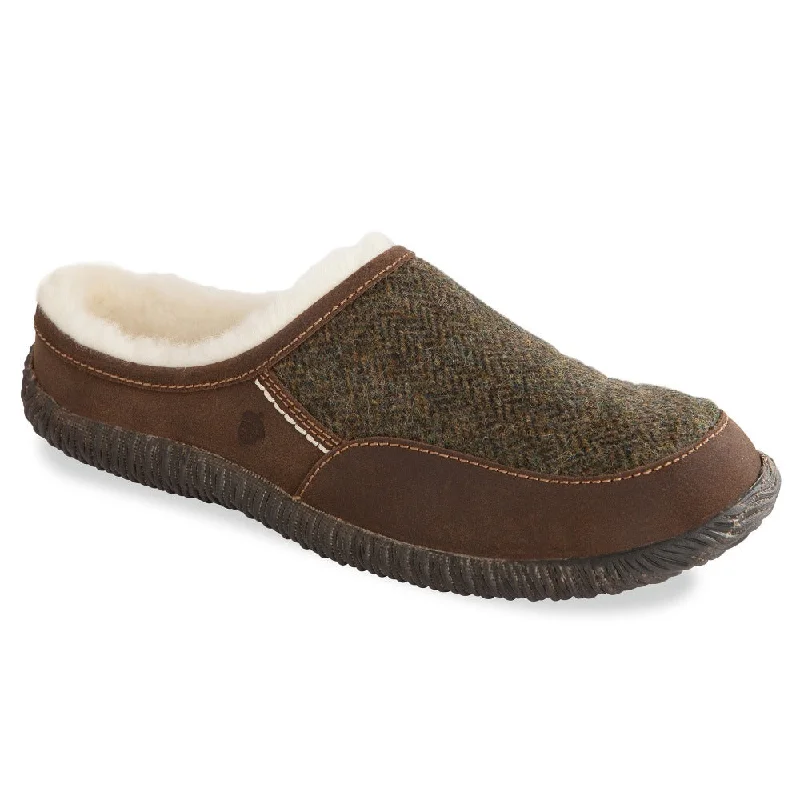 Men's slippers in a warm color like red or brownMen's Rambler Mule Slipper with Indoor/Outdoor Sole