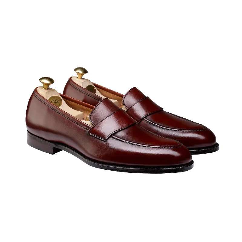 Men's loafers with a removable insole for cleaningHarcourt Chestnut Antique Calf