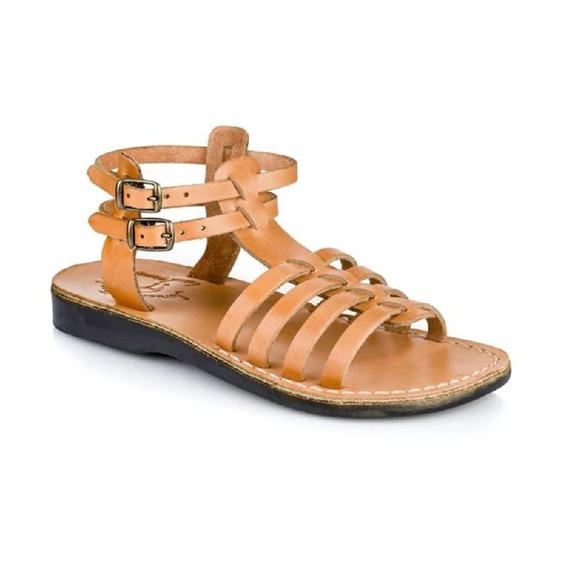 Waterproof men's sandals for water activitiesLeah - Leather Gladiator Sandal | Tan