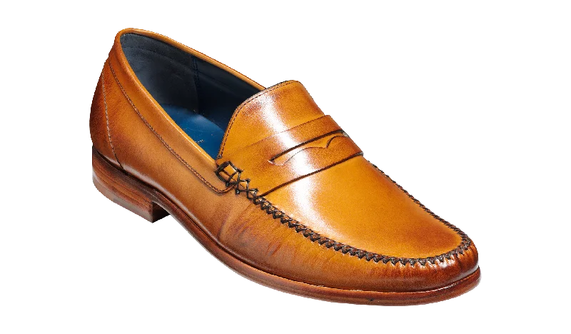 Men's leather loafers with a penny slotWilliam - Cedar Calf