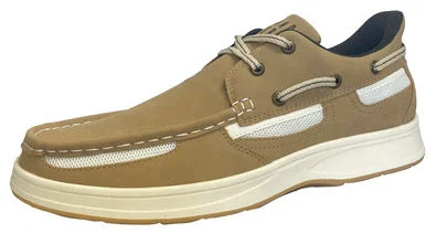 Stretchable men's boat shoes for a comfortable fitDeck EZ Tie