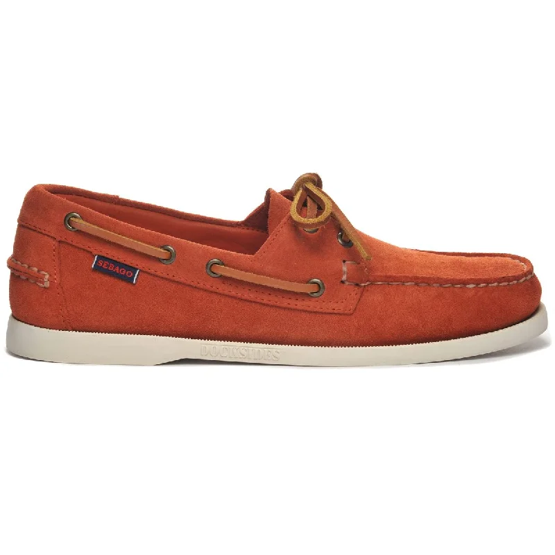 Men's boat shoes in a two - tone color schemePortland Rough Out - Brandy