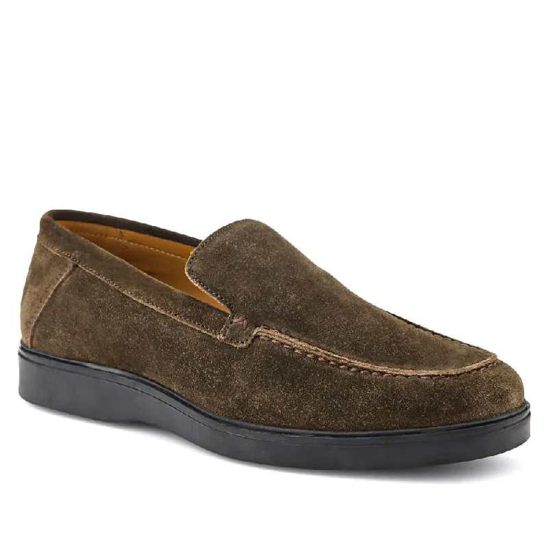 Men's loafers with a pointed toe for a stylish appearanceRocco Laceless Leather Shoes - ROCCO / 326 487