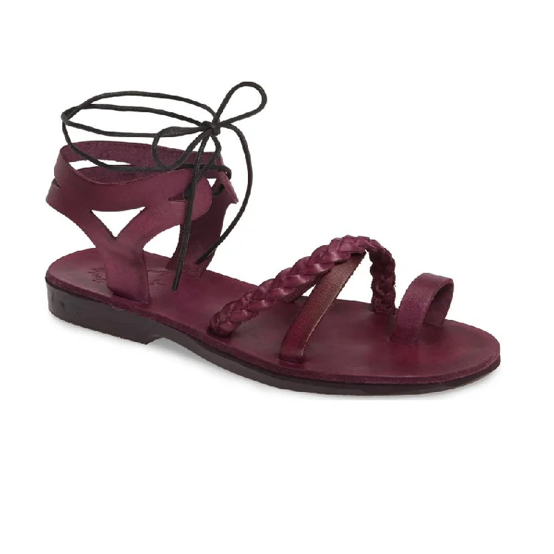 Men's sandals with a leather lining for comfortRamah - Leather Cut Out Sandal | Violet