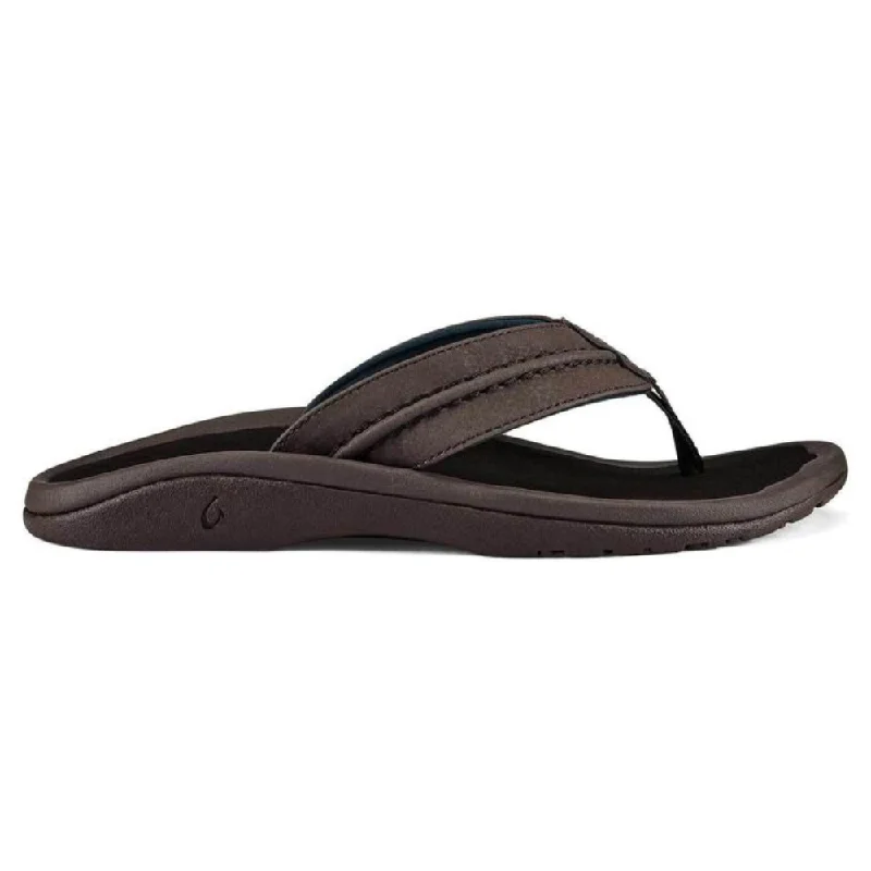 Men's sandals with a durable outer soleOluKai Hokua Dark Wood Sandal (Men's)