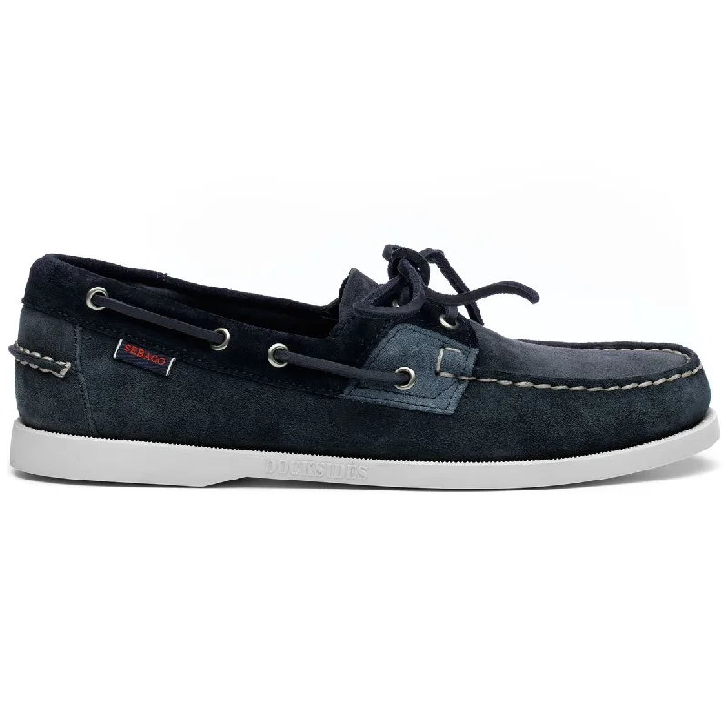 Suede men's boat shoes for a softer textureRossisland Jib Shadow - Azure Tones