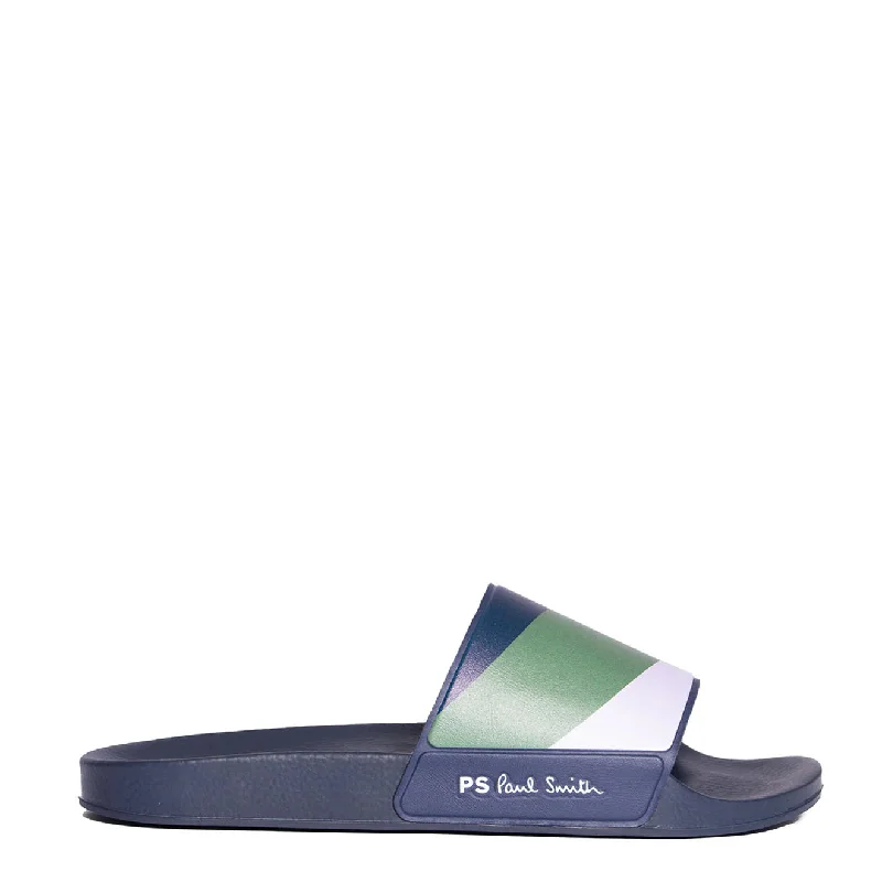 Men's sandals with a shock - absorbing insolePaul Smith Nyro Sliders Lilac And Khaki