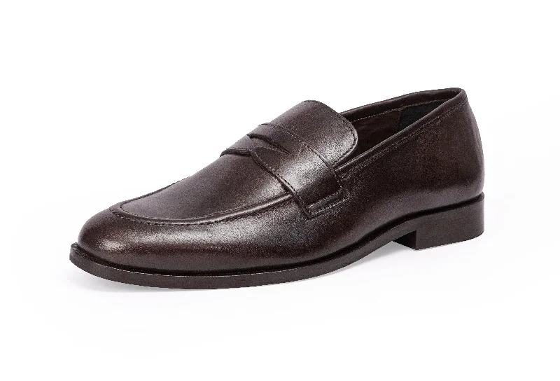 Men's loafers with a moc - toe designVienna - Calfi Crust - TDM