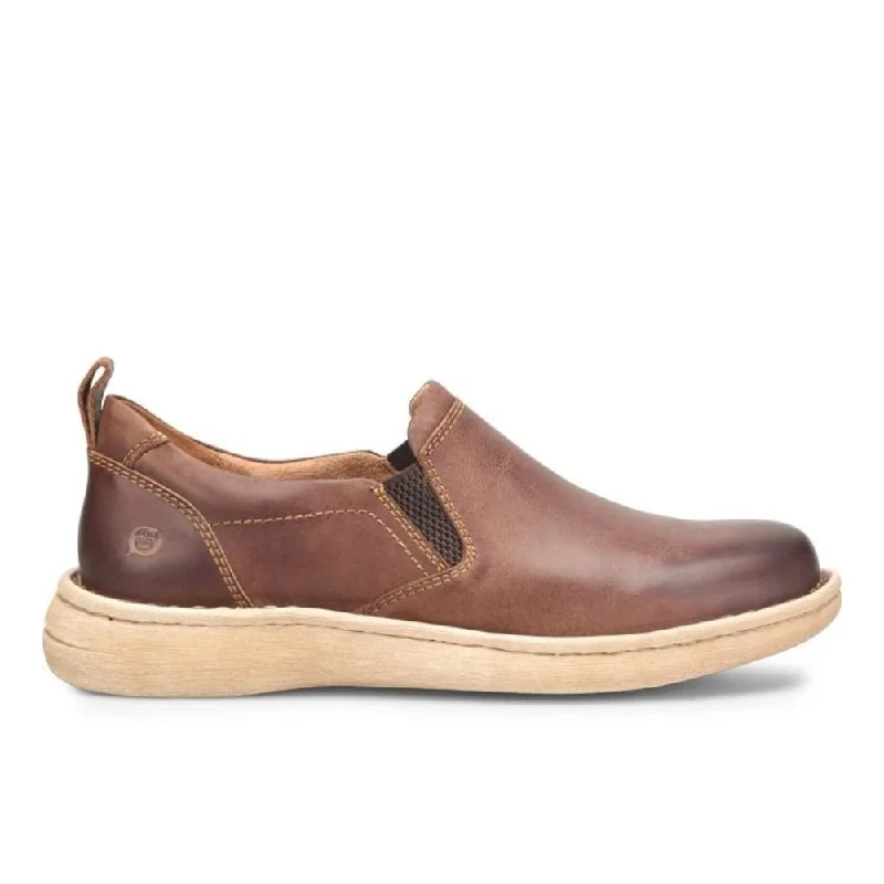 Men's loafers with a low - heeled designBorn Men's Dalton - Brown Mogano