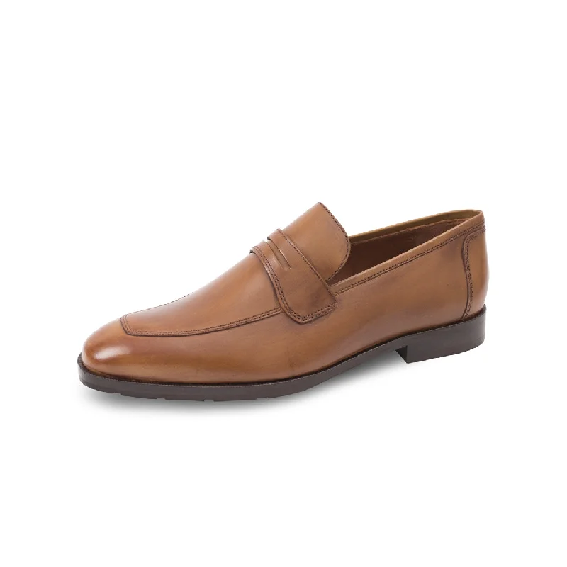 Men's loafers with a low - heeled designTokyo - Calfi Crust - Vintage Tan