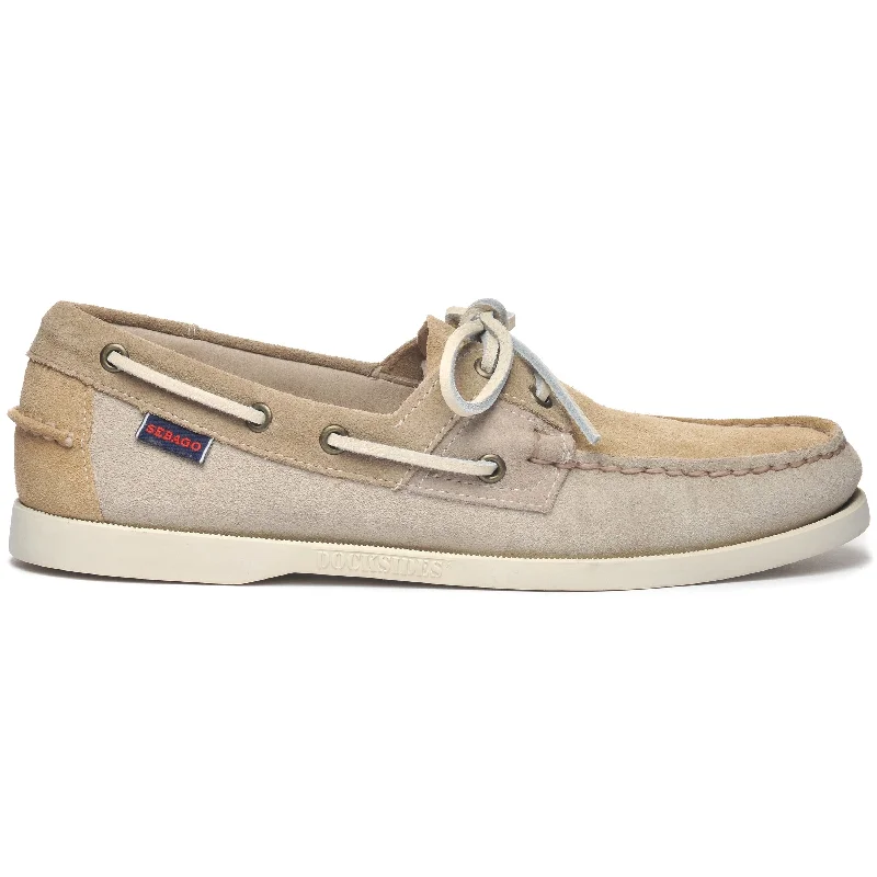 Canvas men's boat shoes for a casual summer lookRossisland Jib Shadow - Taupe & Sand & Cornstalk