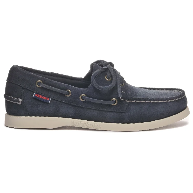 Men's boat shoes with a rubber outsole for durabilityPortland Roughout - Blue Universe