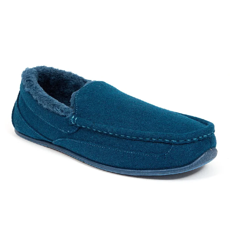 Men's slippers with a leather sole for a classic lookSpun Unisex in Royal Blue