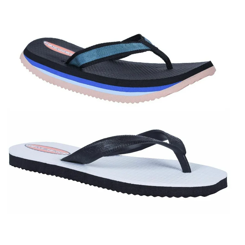 Men's sandals with a flexible sole for easy movement2 x Mens Original Surfer Joe & Double Plug Thongs Sandals Slippers Flip Flops