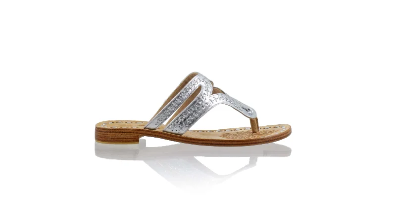 Men's sandals in a neutral color like black or brownArrah 20mm Flat - All Silver