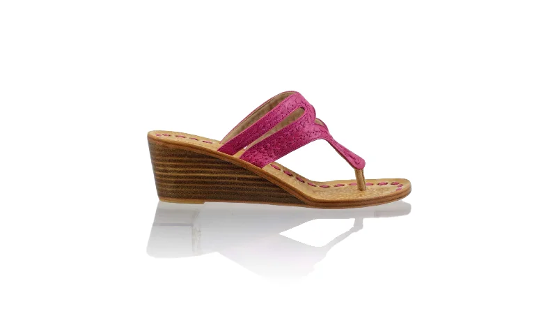 Men's sandals with a padded heelArrah 50mm Wedge - All Fuschia