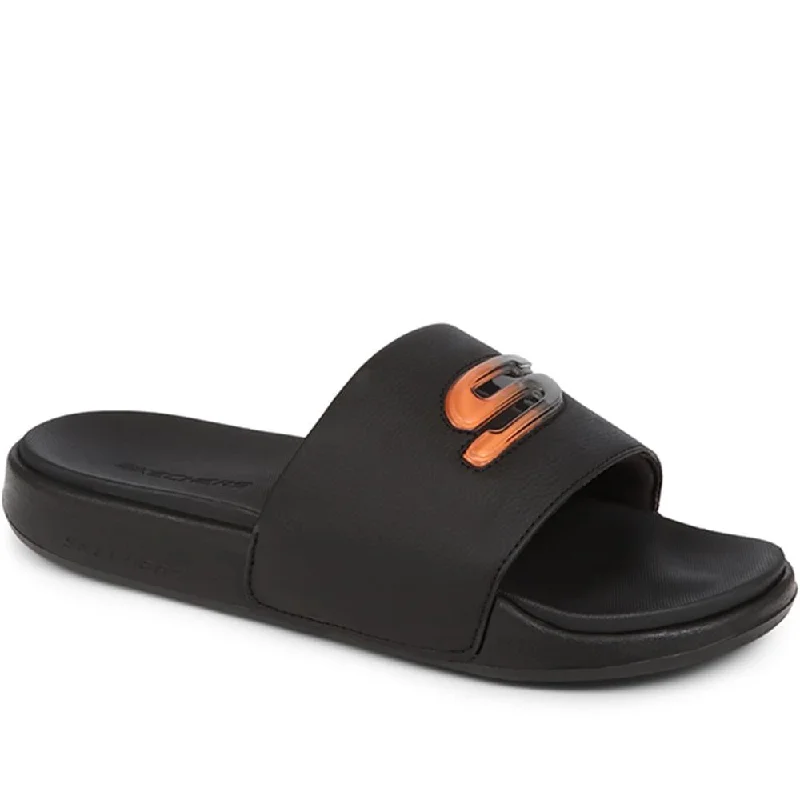 Men's sandals in a neutral color like black or brownGambix 2.0 - Utopo Slider Sandals - SKE37181 / 323 559