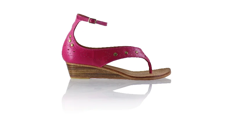 Men's sandals with a leather lining for comfortMiranda 35mm Wedge - Fuschia