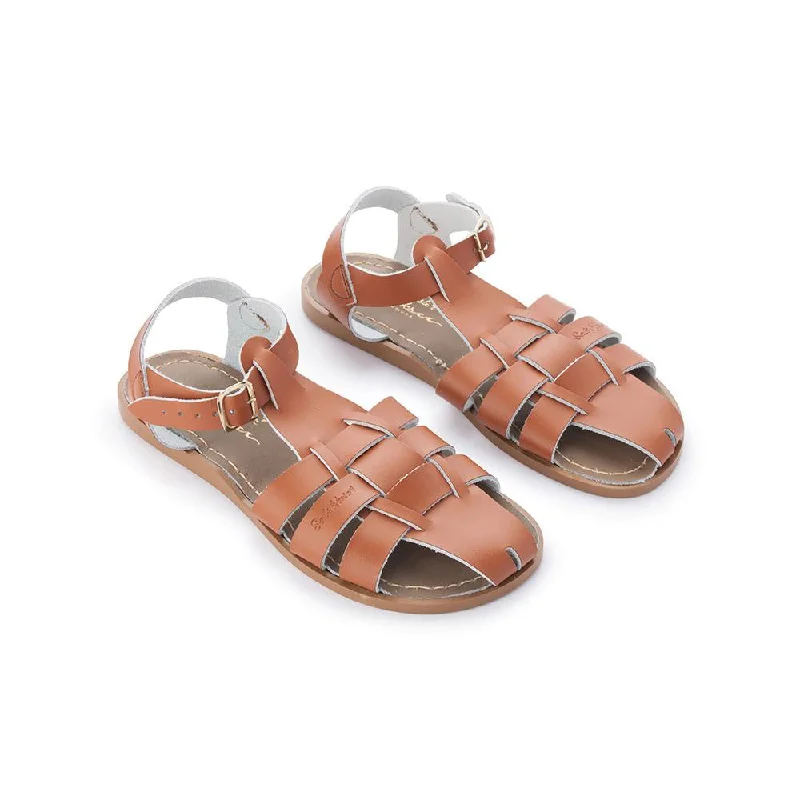 Men's sandals with a padded heelSalt Water Shark - Tan