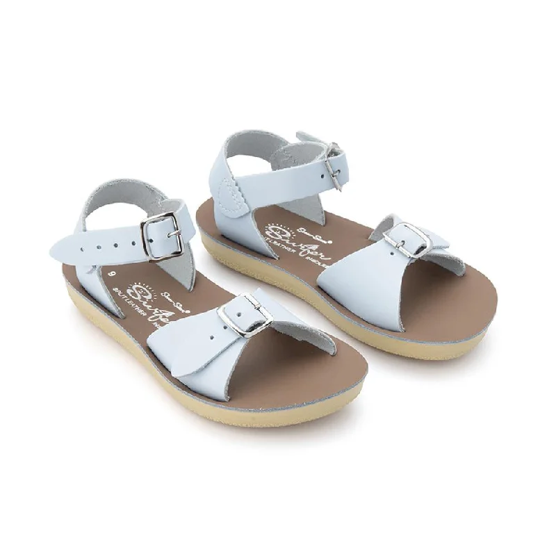 Men's sandals with a perforated leather upper for ventilationSalt Water Sun-San Surfer - Light Blue