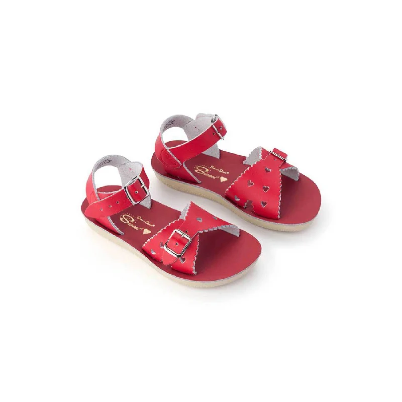 Men's sandals with a padded heelSalt  Water Sun-San Sweetheart - Red