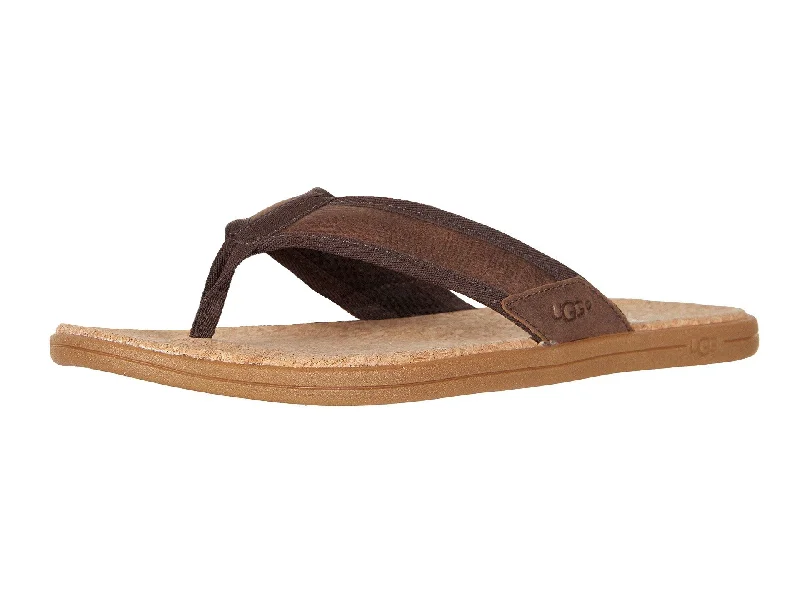 Men's sandals with a rubber sole for tractionUGG Seaside Flip Flop