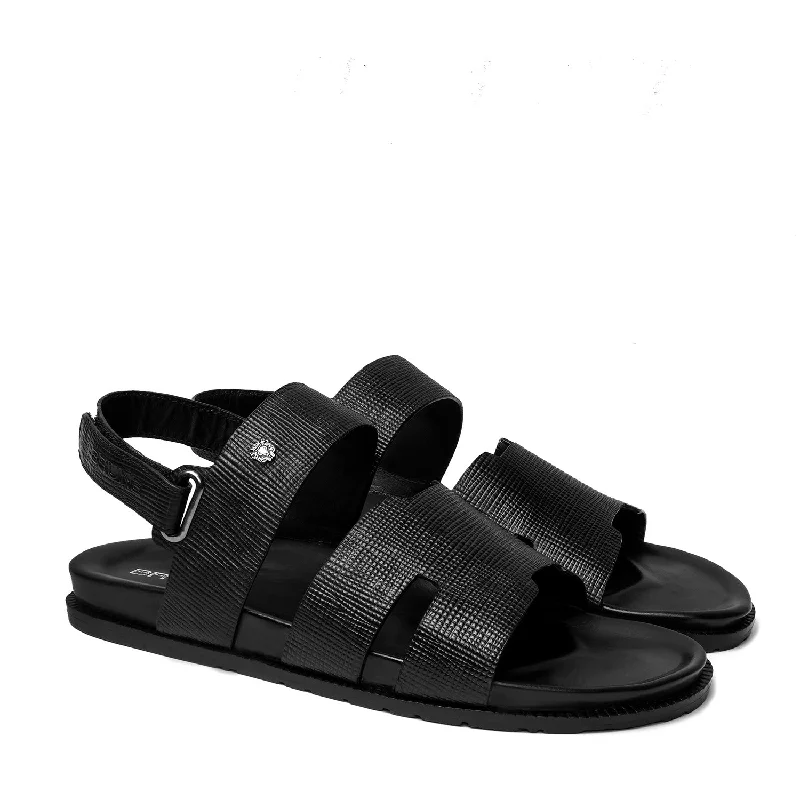 Men's sandals with a pointed toe for a stylish lookLight Weight Black Sandal