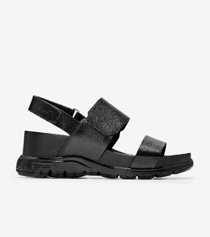 Men's sandals with a perforated leather upper for ventilationWomen's ZERØGRAND Wedge Sandals